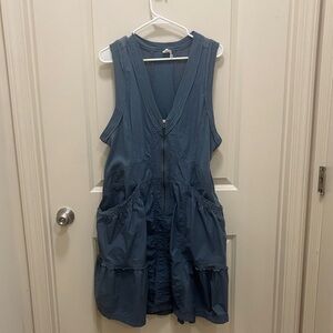 Anthropologie Blue Mini Dress
